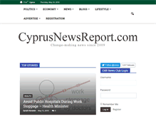 Tablet Screenshot of cyprusnewsreport.com